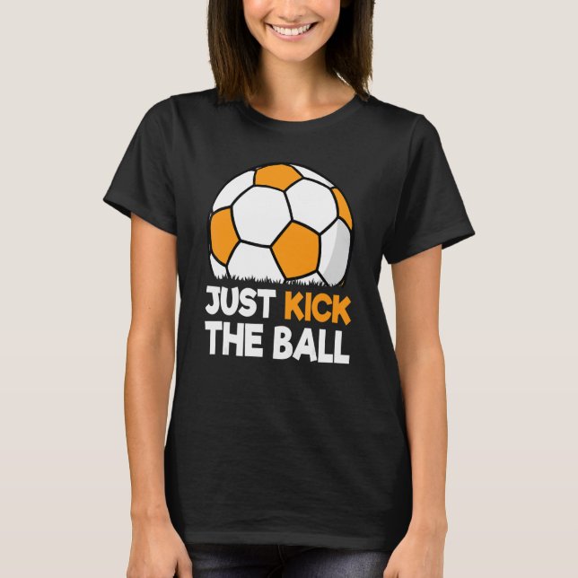 Knacka bara fotboll för fotboll i Boll T Shirt (Framsida)