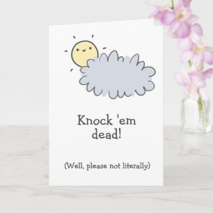 Knacka dem! Visa Chemo som är Chef Funny Cancer Kort