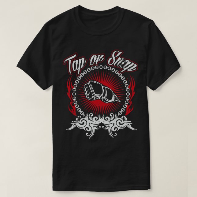 Knacka eller fästa t shirt (Design framsida)