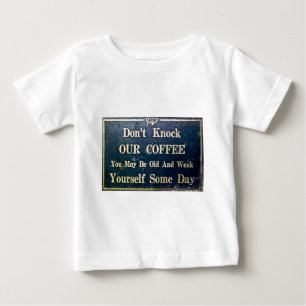 Knacka inte vårt kaffe tee shirt