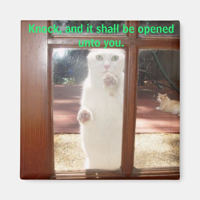 Knacka, knacka. magnet (Framsidan)