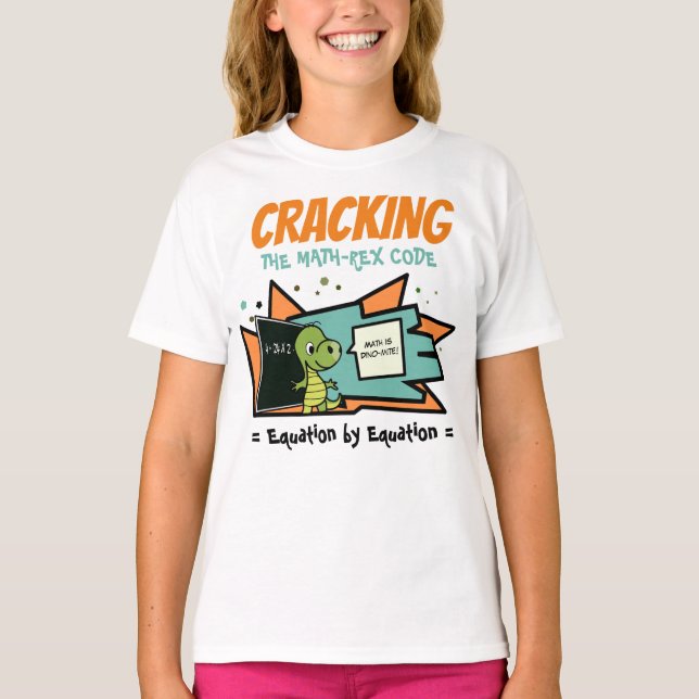 Knäcka Math-Rex-koden T Shirt (Framsida)