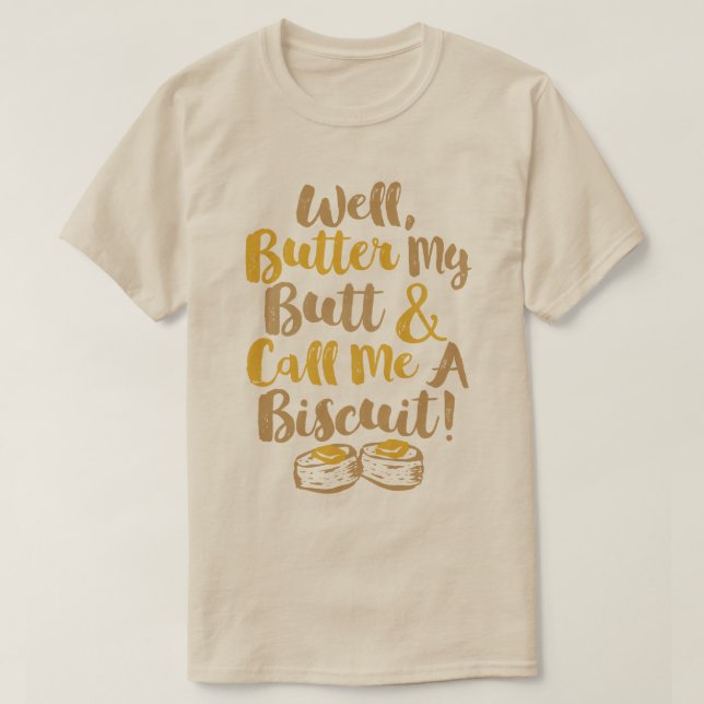 Knacka min knut och kalla mig en biscuit tee (Design framsida)