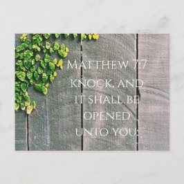 Knacka Och Dörren Kommer Att Öppnas Tillfriskna  Vykort