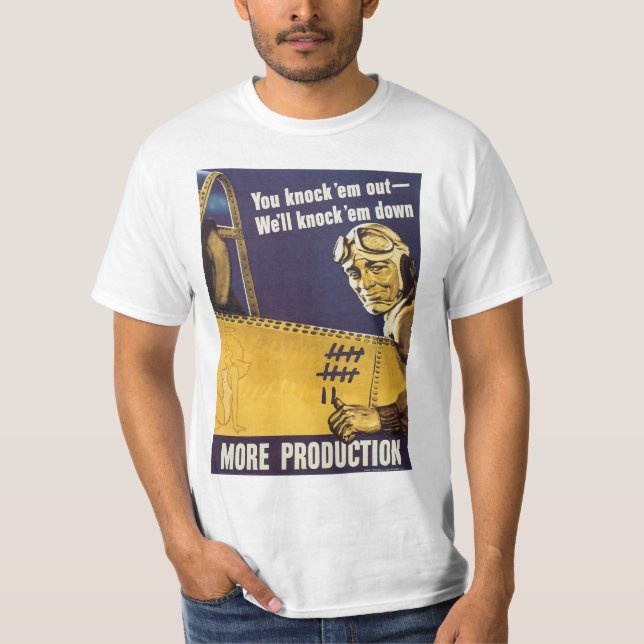 Knacka på knappen Ut ur Tee Shirt (Framsida)