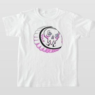 Knacka på Rosa Skull-etikett T Shirt