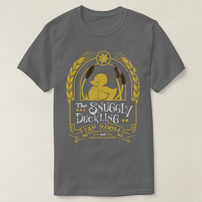 Knacka rummet runt den snyggt dunklingen. t shirt (Design framsida)