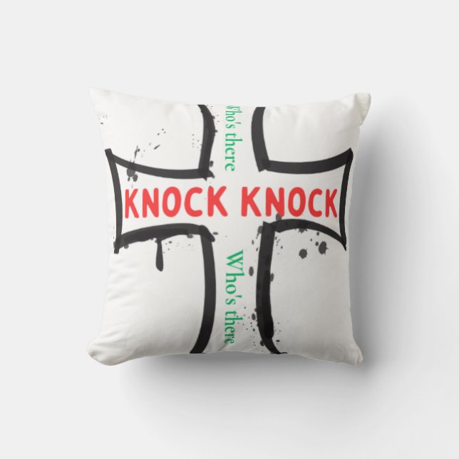 Knacka speciell unik design kudde (Framsida)