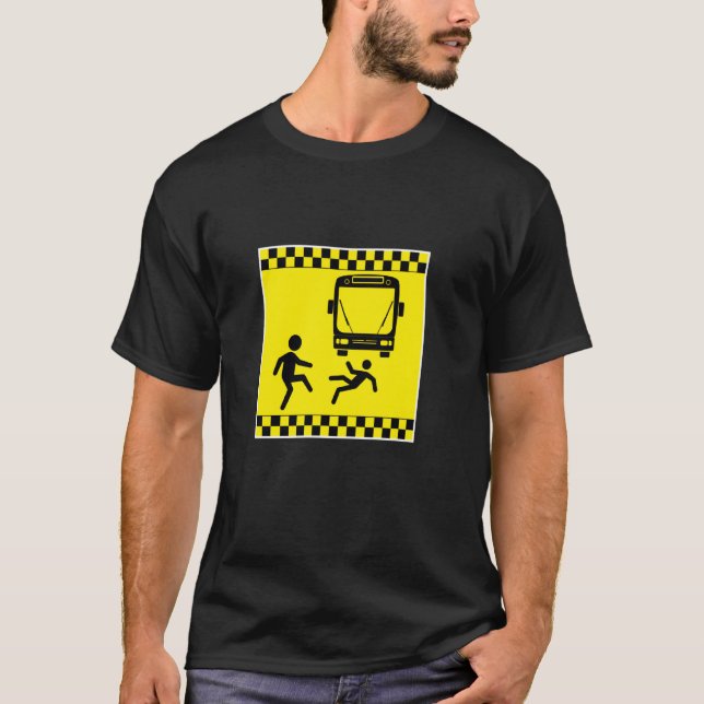 Knacka under Buss-kaukitens roliga gag T Shirt (Framsida)