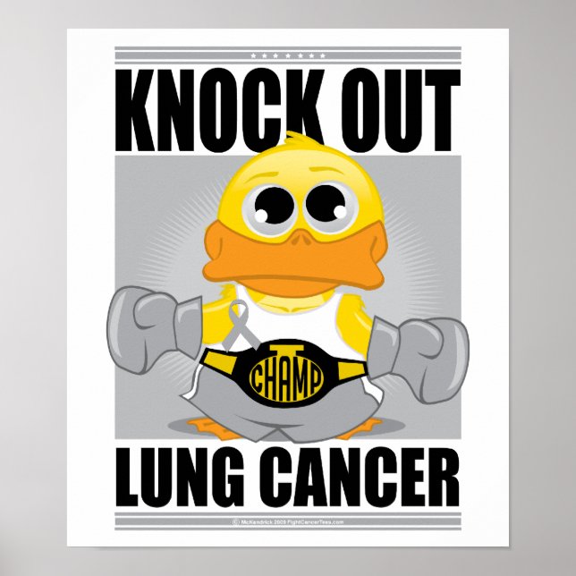 Knacka upp lungcancer poster (Framsidan)