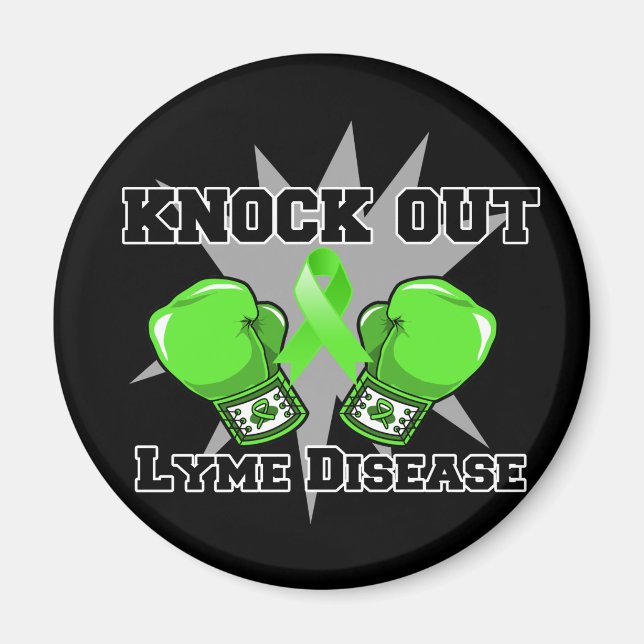 Knacka ut Lyme- sjukdom Magnet (Framsidan)