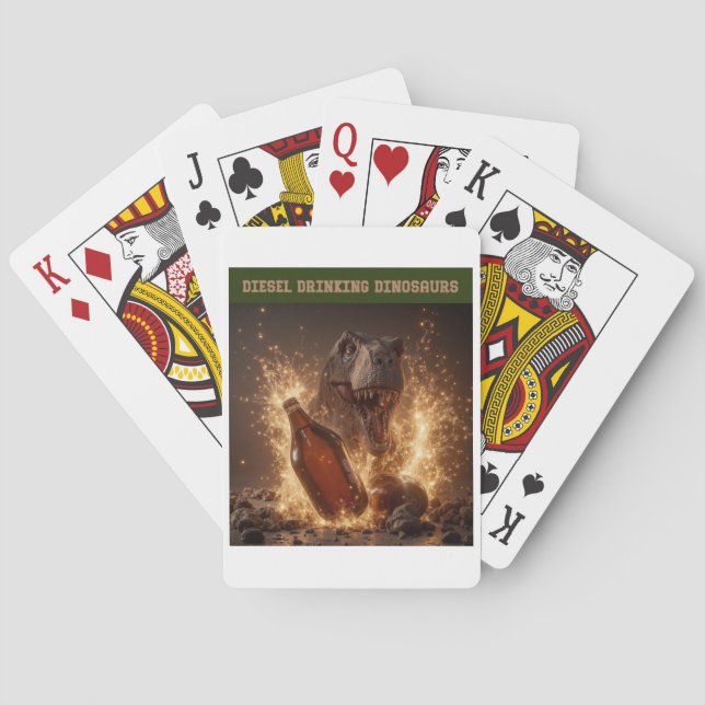 Knäckande flaskor med öl casinokort (Baksidan)