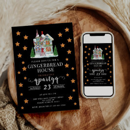 Knäckebröd för julgranar som dekorerar Party Inbjudningar