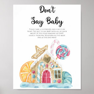 Knäckehus - säg inte baby poster