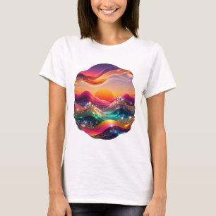 Knackig Silver SOLNED STRAND Citat T-shirt