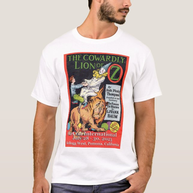 Knäckligt Lejon av Oz Centennial Firande t-shirt (Framsida)