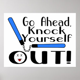 Knackning dig ut Numchucks Poster