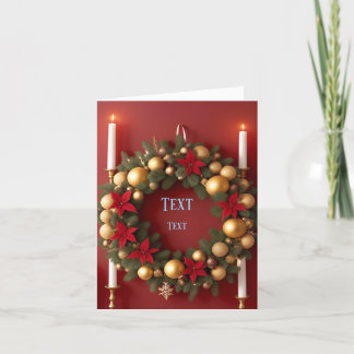 Knäckning med ljus Dekoration Helgkort