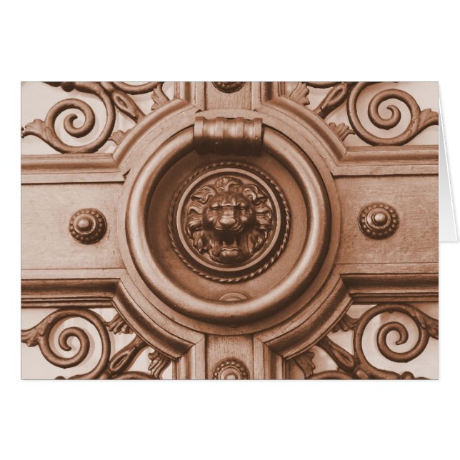 Knackning och det öppnas - Scripturekortet Hälsningskort (Framsidan Horizontal)