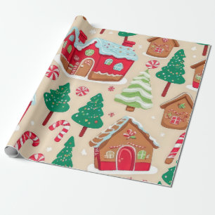 Knäckor Träd Mönster Presentpapper