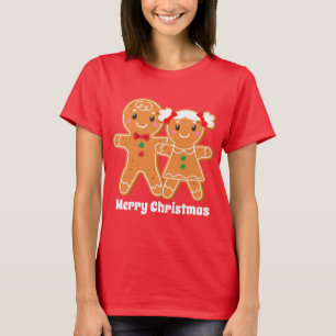 Knäcksbröd för julgranar lägger till text t shirt