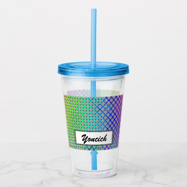 Knäckstödraster för avfyrad cirkel av Kenneth Yonc Take Away Mugg (Framsida)