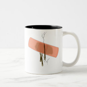 Knäckt kaffekopp