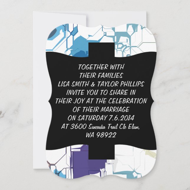 Knäckt vägg inbjudningar (Framsida)