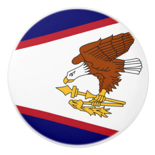 Knådknapp med amerikanska Samoas flagga, USA Knopp