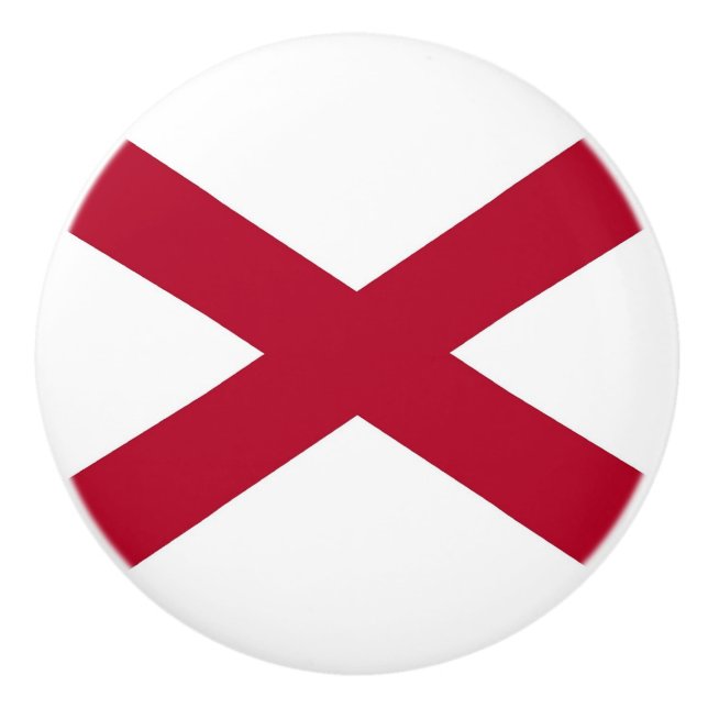 Knådknapp med flagga av Alabama, USA Knopp (Framsidan)