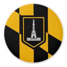 Knådknapp med flagga av Baltimore, USA Knopp