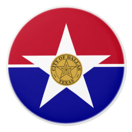 Knådknapp med flagga av Dallas, USA Knopp