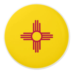 Knådknapp med flagga av New mexico, USA Knopp