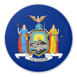 Knådknapp med flagga av New York, USA Knopp