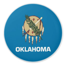 Knådknapp med flagga av Oklahoma, USA Knopp