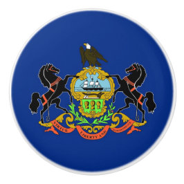 Knådknapp med flagga av Pennsylvania, USA Knopp