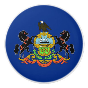 Knådknapp med flagga av Pennsylvania, USA Knopp