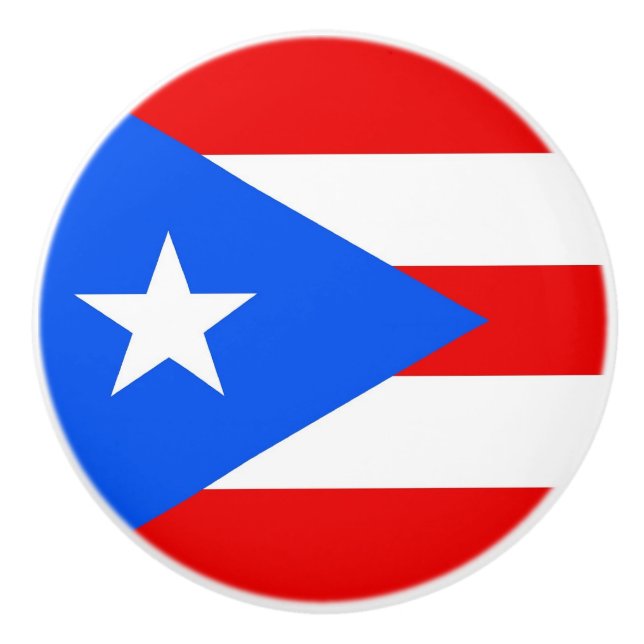 Knådknapp med flagga av Puerto Rico, USA Knopp (Framsidan)