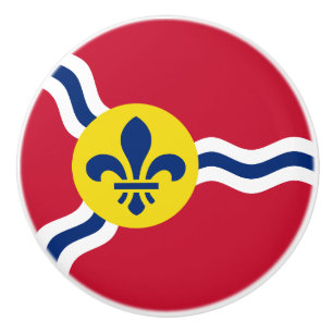 Knådknapp med flagga av St. Louis, Missouri Knopp
