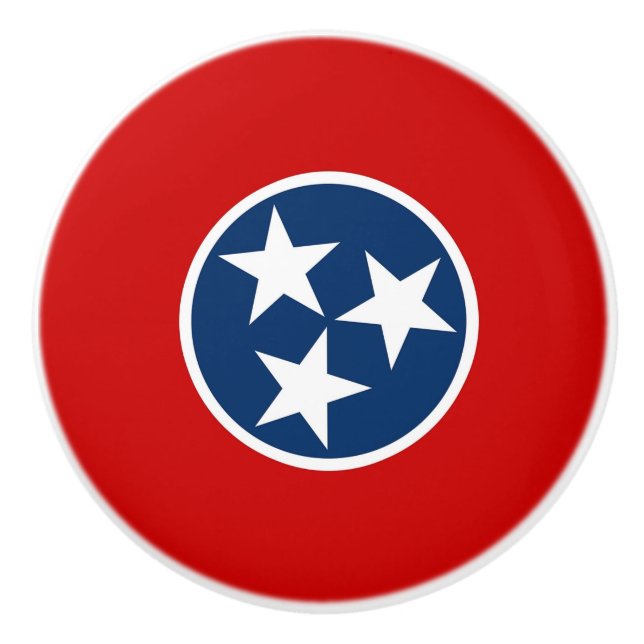 Knådknapp med flagga av Tennessee, USA Knopp (Framsidan)