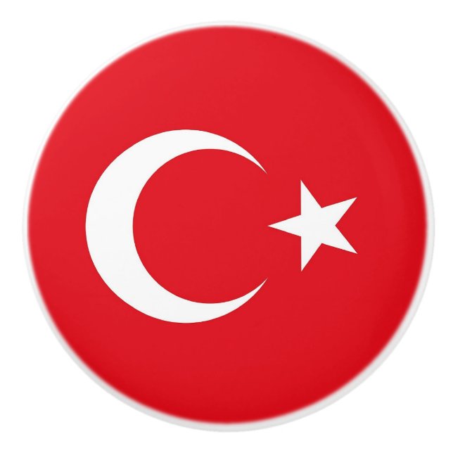 Knådknapp med flagga av Turkiet Knopp (Framsidan)