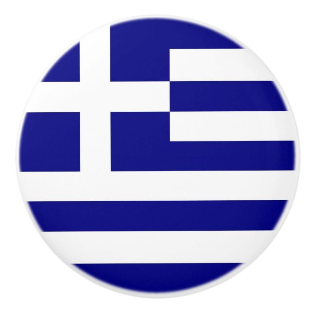 Knådknapp med Greklands flagga Knopp (Framsidan)