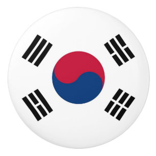 Knådknapp med Sydkoreas flagga Knopp