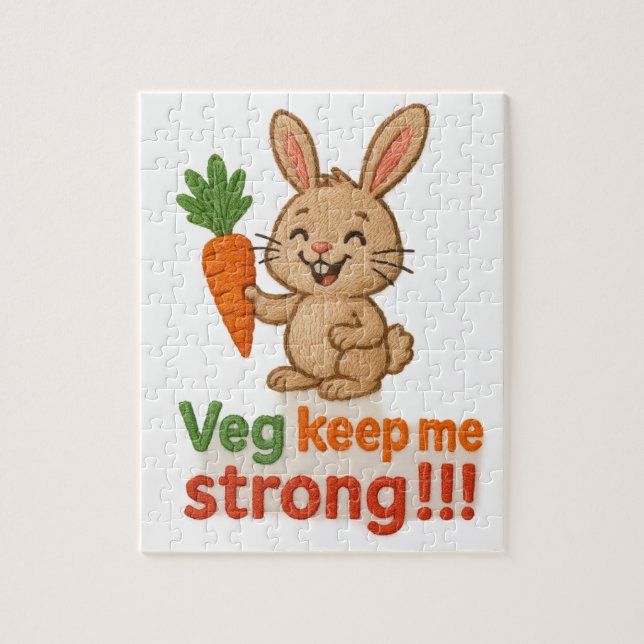Knådknöl med vegie pussel (Vertikal)