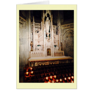 Knäfalla på altaret hälsningskort