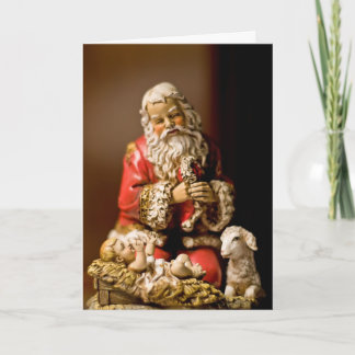 Knäfalla Santa Helgkort