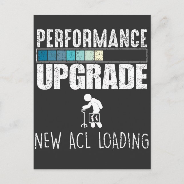 Knäkirurgi Anterärt dekorerat ligament ACL Vykort (Framsida)