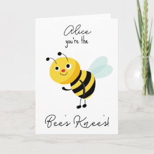 Knäkortet för grattis på födelsedagen Bee Kort