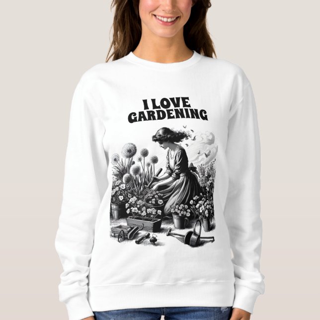 knän i en trädgård t shirt (Framsida)