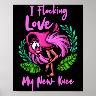 Knäoperation Flamingo Flockning Älskar Mitt Nya Kn Poster